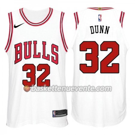 Maillot Basket Chicago Bulls Kris Dunn 32 Nike Blanc Swingman - Homme